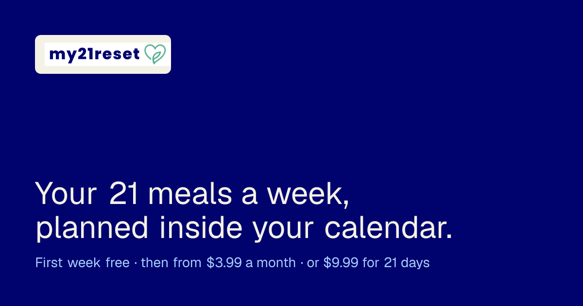 Meal planning in any calendar